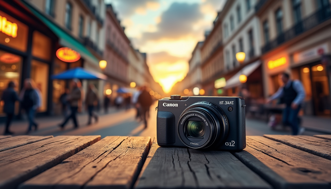 découvrez le canon powershot g12, l'appareil photo compact expert idéal pour la photographie de rue. profitez de sa qualité d'image, sa maniabilité et ses fonctionnalités avancées pour capturer l'instant en toute discrétion.