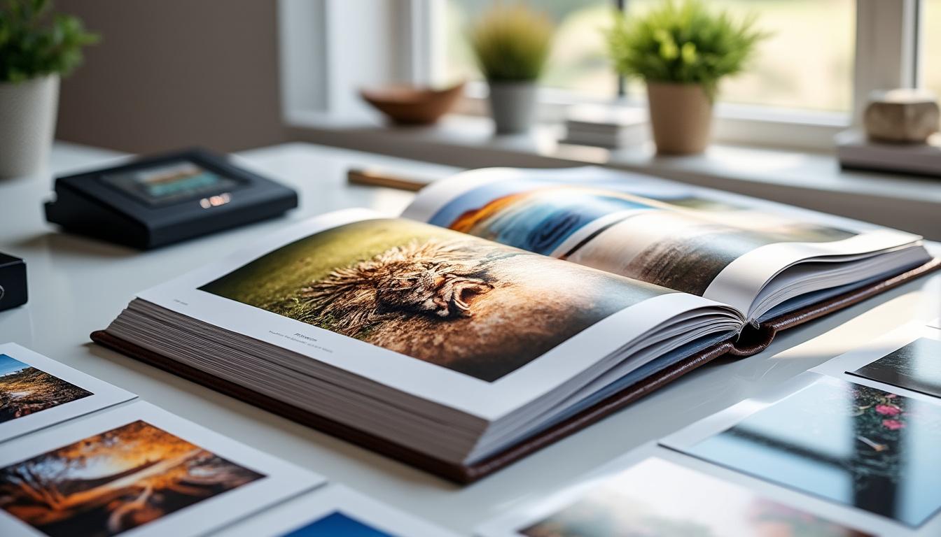 découvrez notre comparatif des meilleurs services d'impression haut de gamme pour albums photo et choisissez la qualité parfaite pour préserver vos souvenirs précieux.